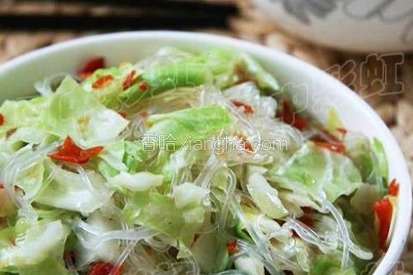剁椒包菜粉丝