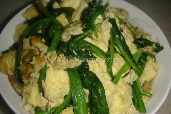 菠菜炒鸡蛋