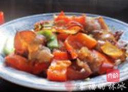 红椒炒腊五花肉的做法图解12