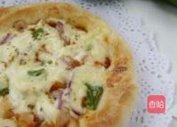 青椒鸡腿批萨的做法图解12