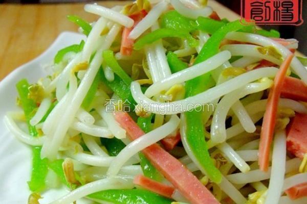 青椒拌银芽