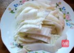 白菜帮子炒猪心的做法图解2