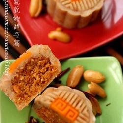 麻辣花生肉松月饼的做法[图]