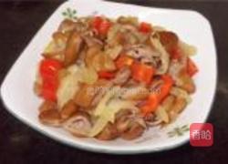 酸菜炒肥肠的做法图解6