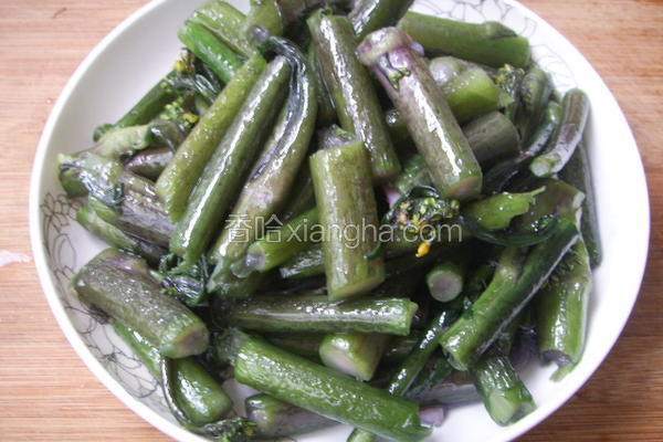 蒜茸红菜苔
