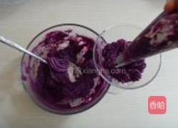 奶酪紫薯泥的做法图解7