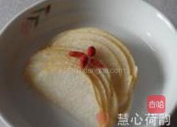 椰香浸雪梨片的做法图解5