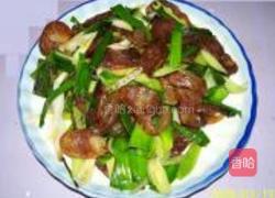 蒜苗炒腊肠的做法图解4