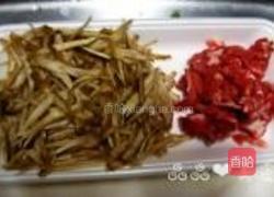 牛蒡牛肉丝的做法图解1
