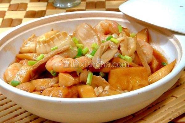 海鲜时蔬豆腐煲