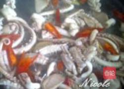 姜葱鱿鱼卷的做法图解5