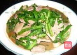 韭菜炒猪肝的做法图解9