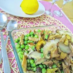 豌豆香菇鸡片的做法[图]