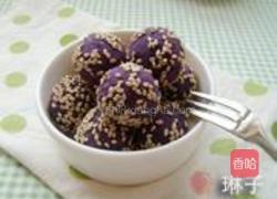 麻香紫薯球的做法图解7