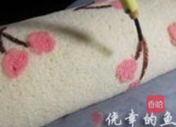 可爱樱桃彩绘瑞士卷的做法图解21