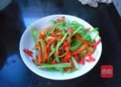 油泼彩椒丝的做法图解4