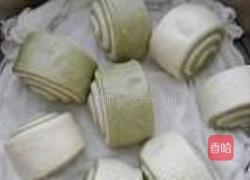 绿茶双色馒头卷的做法图解13
