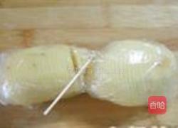 火腿黑椒风琴薯的做法图解3