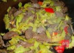 苦瓜炒鸭肫的做法图解7