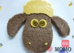 小羊肖恩巧克力面包片的做法图解8