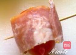 咖喱圣女果培根卷的做法图解4