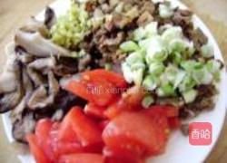肉末香菇菜花的做法图解2