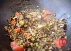 肉末香菇菜花的做法图解4