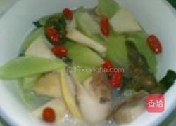 莴笋咸肉煮笋片的做法图解5