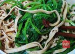 香菜拌豆皮的做法图解6