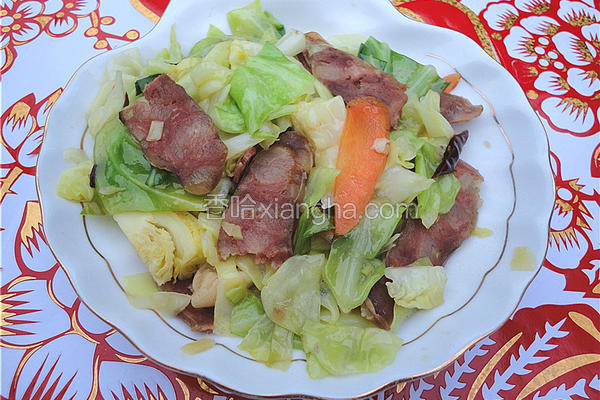 香肠炒包菜