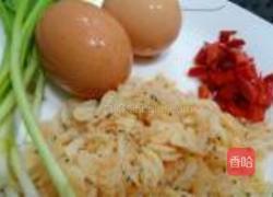 芥兰梗炒饭的做法图解2