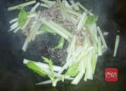 西芹炒牛肉的做法图解3