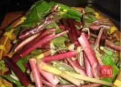 凉拌红菜苔的做法图解2