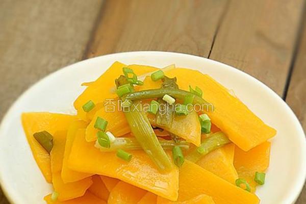葱油爽脆南瓜