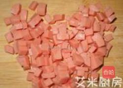 火腿肠婆婆丁菜干粥的做法图解1