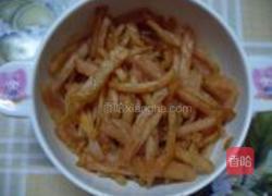 肉丝包菜炒粉的做法图解2