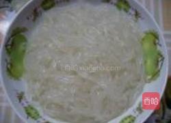 肉丝包菜炒粉的做法图解3