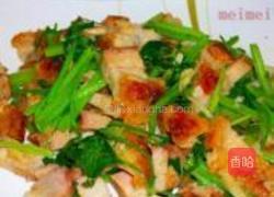 芹菜炒烧肉的做法图解6