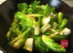 清炒娃娃菜的做法图解3