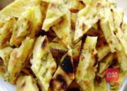 菜花炒饼的做法图解3