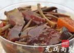 茶树菇烧腊肉的做法图解6