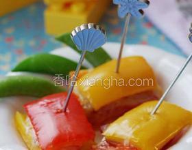 繽紛乳酪培根烤彩椒