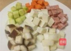 五彩豆腐的做法图解1