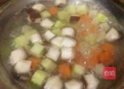 五彩豆腐的做法图解3