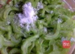 腌菜炒苦瓜的做法图解6