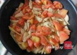 番茄金针菇烩肉丝的做法图解7