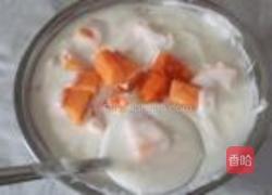 木瓜酸奶的做法图解3