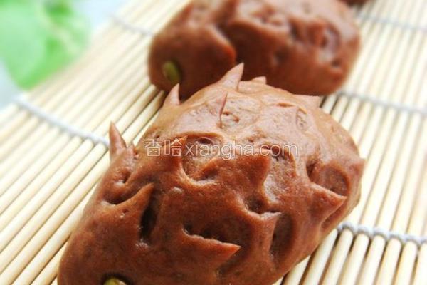 巧克力小刺猬馒头