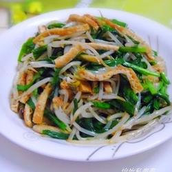 豆干韭菜炒豆芽的做法[图]
