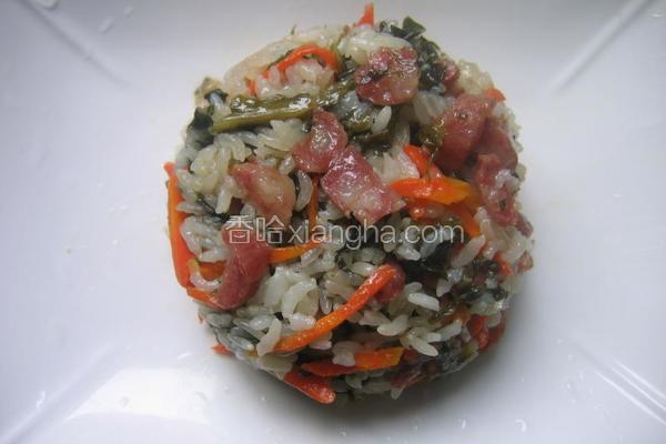腊肠菜饭
